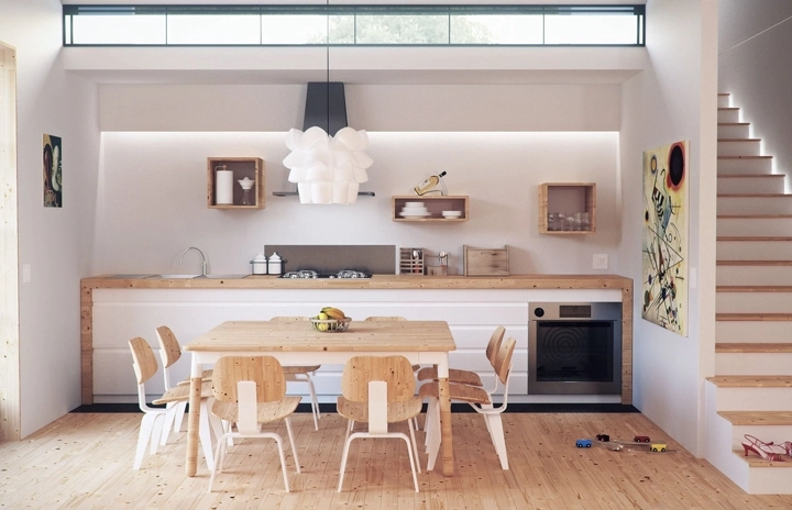 Interior design of a beautiful